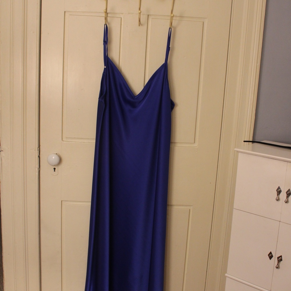 Women's royal blue Baacal slip dress